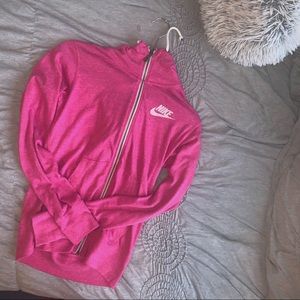 Pink zip up hoodie